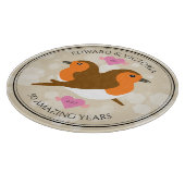 Planche À Découper Beaux Robins Européens : Un Anniversaire (Coin)