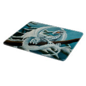 Planche À Découper Bébé Dragon d'hiver blanc (Coin)