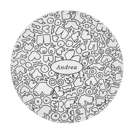 Planche À Découper Bébé féministe drôle (Devant)