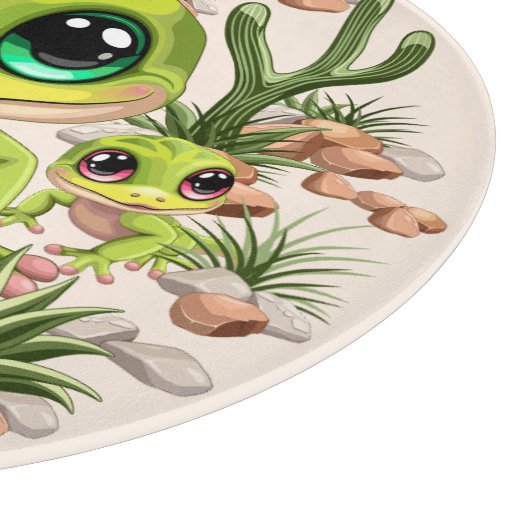 Planche À Découper Bébé Geckos jote personnages de dessin (Coin)