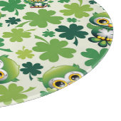 Planche À Découper Bébé Hibou Mignon St Patrick Dessin Animé (Coin)