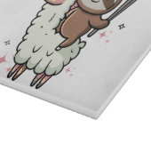 Planche À Découper Bébé paresseux et lama mignons  (Coin)