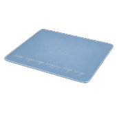Planche À Découper Bébé personnalisé bleu (Coin)