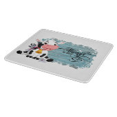 Planche À Découper Bébé Vache Rustique Bleu Bois Découpe (Coin)