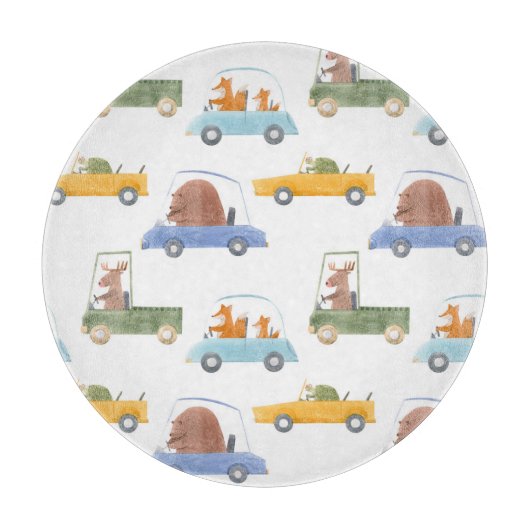 Planche À Découper Bébés : motif d'aquarelle dessiné à la main. (Devant)