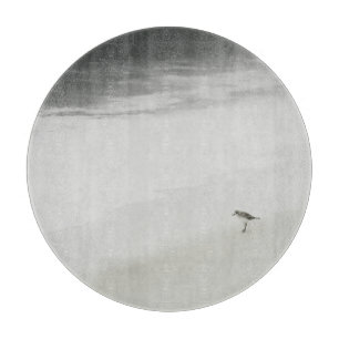 Planche À Découper Bécasseau côtier sur la plage