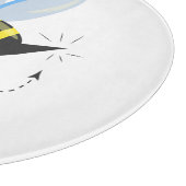 Planche À Découper Bee caractère avec mustache lunettes de soleil Bee (Coin)