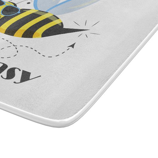 Planche À Découper Bee caractère avec mustache lunettes de soleil Bee (Coin)