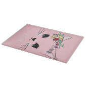 Planche À Découper Belle Chat Face Meow, Cadeau Kitty Lover, Chat mig (Coin)