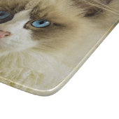 Planche À Découper Belle chatte de poupée avec yeux bleus (Coin)