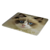 Planche À Découper Belle chatte de poupée avec yeux bleus (Coin)