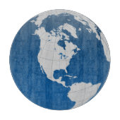 Planche À Découper Belle et unique Terre et globe (Devant)