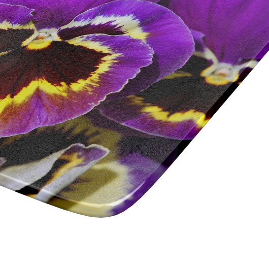 Planche À Découper Belle fleur pourpre de pensée (Coin)