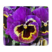 Planche À Découper Belle fleur pourpre de pensée (Devant)