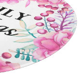 Planche À Découper Belle florale / Bénédiction familiale (Coin)