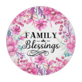 Planche À Découper Belle florale / Bénédiction familiale (Devant)