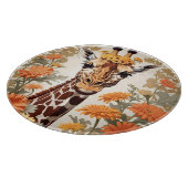 Planche À Découper Belle Giraffe et Gerbera Daisy Flowers (Coin)