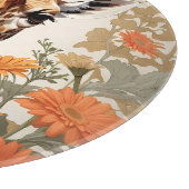 Planche À Découper Belle Giraffe et Gerbera Daisy Flowers (Coin)