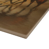 Planche À Découper Belle Horse et Plage Coupe Board (Coin)