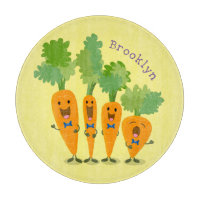 Belle illustration du quatuor de carottes à carott