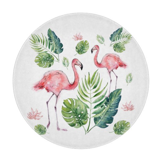 Planche À Découper Belle motif de flamants roses (Devant)