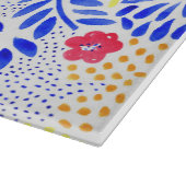 Planche À Découper Belle Planche de verre Floral (Coin)