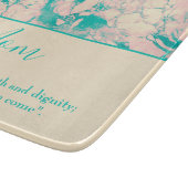 Planche À Découper Belle table de coupe en marbre rose et bleu (Coin)