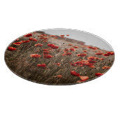 Planche À Découper belles fleurs de coquelicot (Coin)