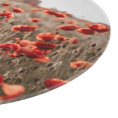 Planche À Découper belles fleurs de coquelicot (Coin)