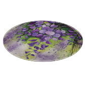 Planche À Découper Belles Fleurs De Wisteria En Aquarelle (Coin)