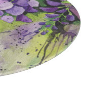 Planche À Découper Belles Fleurs De Wisteria En Aquarelle (Coin)