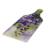 Planche À Découper Belles Fleurs De Wisteria En Aquarelle (Coin)