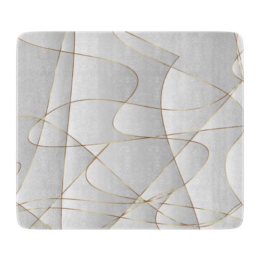 Planche À Découper Belles lignes d'or (Devant)