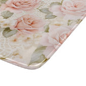 Planche À Découper Belles Roses Fleurs Rose Saumon Pour Une Fête De M (Coin)