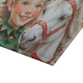 Planche À Découper Bells Holly et Elfe de Noël à cheval (Coin)