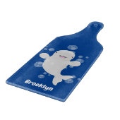 Planche À Découper Béluga mignon bulles dessin de dessin animé (Coin)