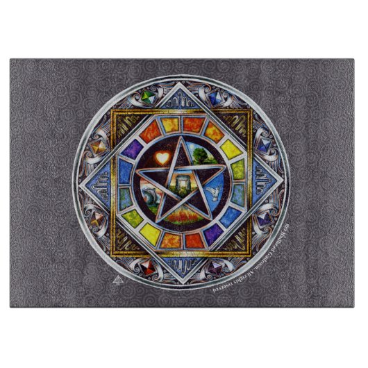 Planche À Découper Bénédiction des éléments Tableau de découpe rectan (Devant)