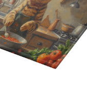 Planche À Découper Bengal Cat Cooking in Kitchen (Coin)