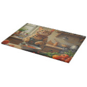 Planche À Découper Bengal Cat Cooking in Kitchen (Coin)
