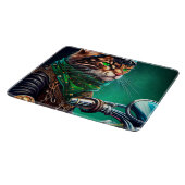 Planche À Découper Bengal Chat conduire vélo St. Patrick's Day (Coin)