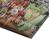 PLANCHE À DÉCOUPER BÉNISSEZ LA NOURRITURE DEVANT NOUS. (Coin)