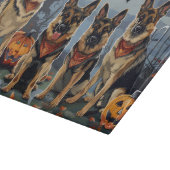 Planche À Découper Berger allemand Halloween Éffrayant (Coin)