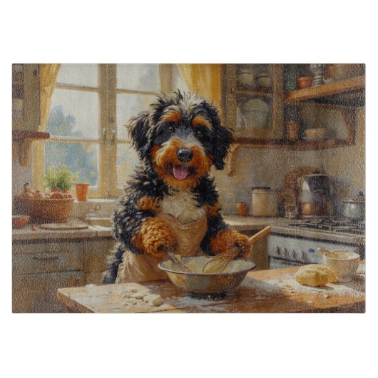 Planche À Découper Bernedoodle cuisine dans la cuisine (Devant)