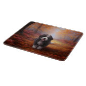 Planche À Découper Bernedoodle en automne Leaves automne Inspire (Coin)