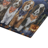 Planche À Découper Bernedoodle Halloween Éffrayant (Coin)