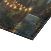 Planche À Découper Bernedoodle Noël Festival Voyage (Coin)