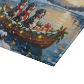 Planche À Découper Bernese Mountain Dog Christmas Boat Holiday (Coin)