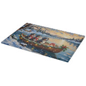 Planche À Découper Bernese Mountain Dog Christmas Boat Holiday (Coin)