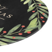 Planche À Découper Berries à la succursale sur Black Merry Christmas (Coin)