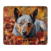 Planche À Découper Bétail australien en automne Feuilles automne Insp (Devant)